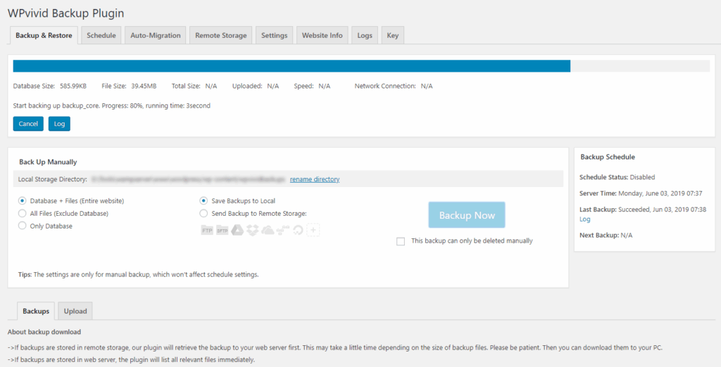 WPvivid Backup Plugin